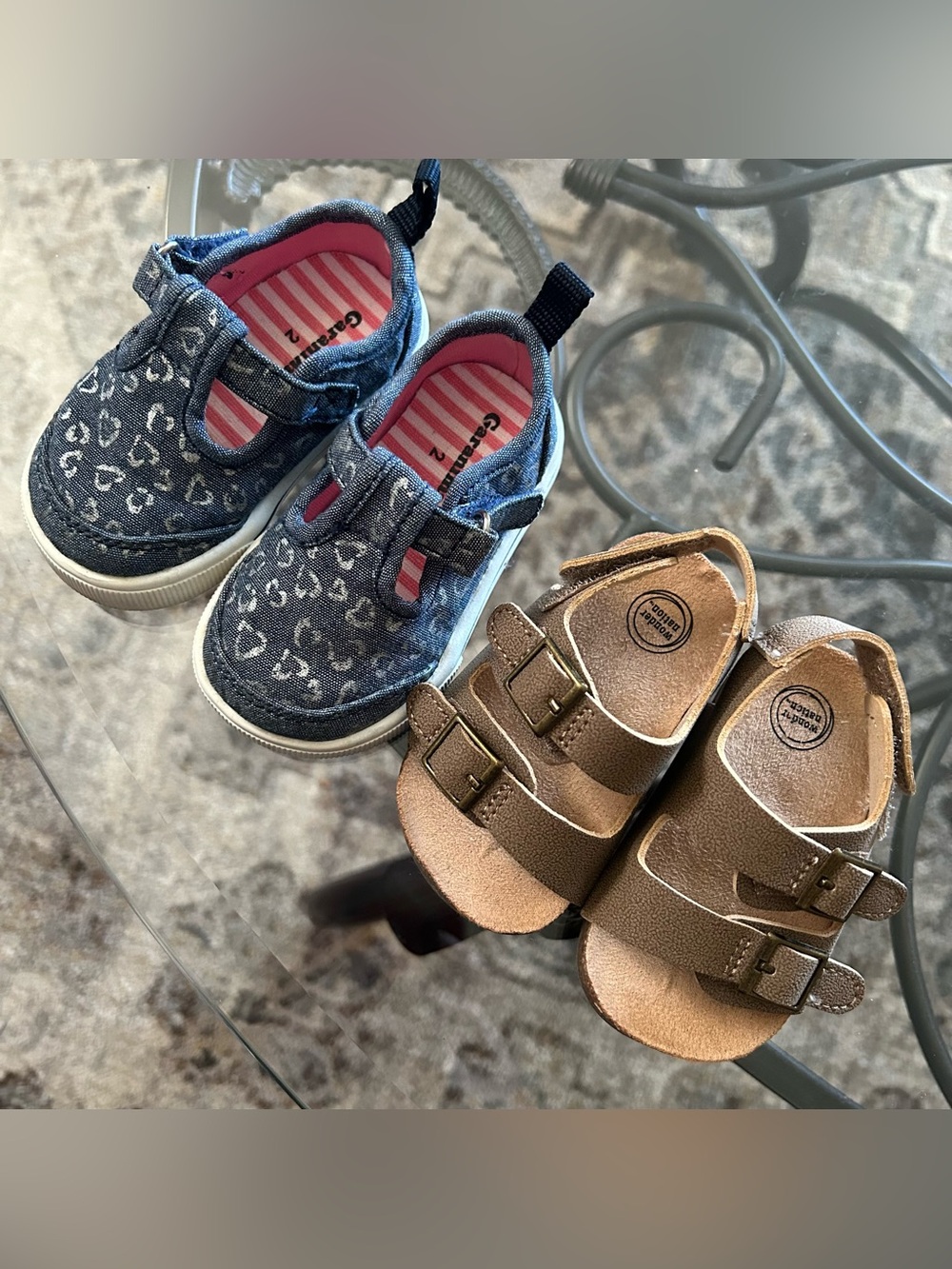Garanimals Denim Sneakers & Wonder Nation Double-Buckle Sandals